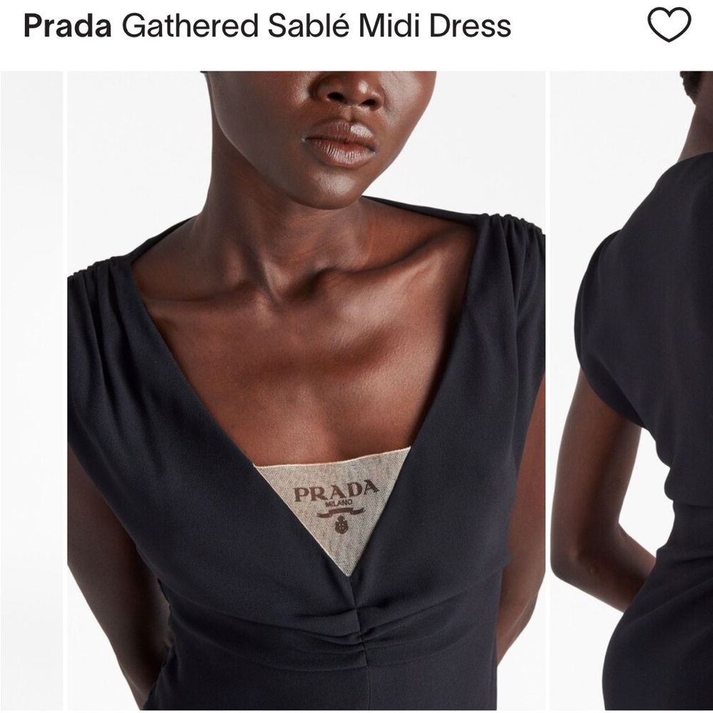 NEW PRADA BLACK LBD DRESS SIZE 36